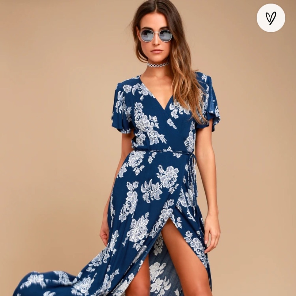 Lulu’s floral wrap dress